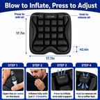 How to inflate and adjust the Qticare airplane seat cushion